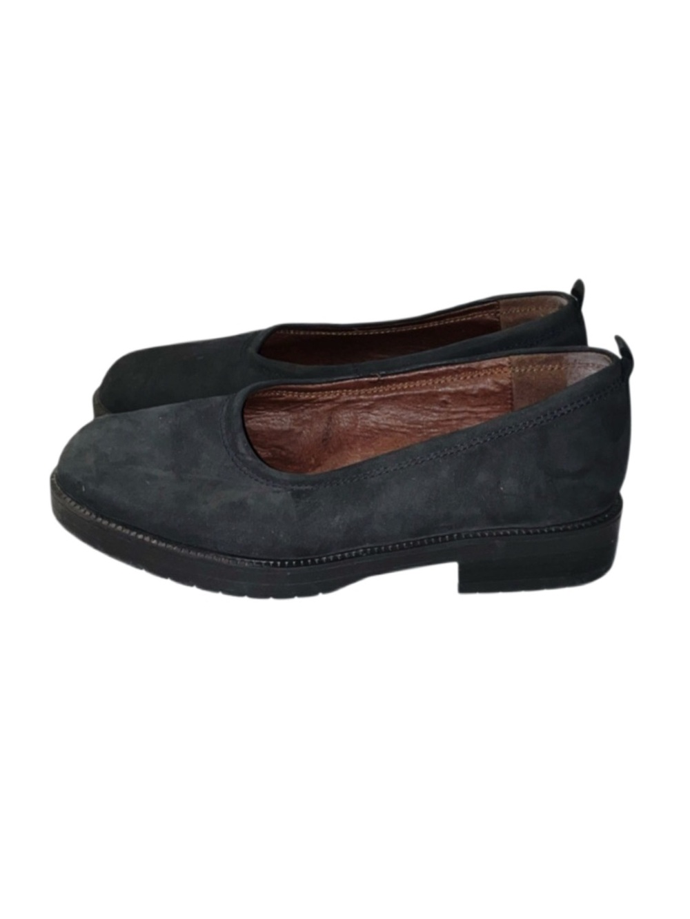 EDDIE BAUER Women's Dark Blue Suede Flats Size 5.5